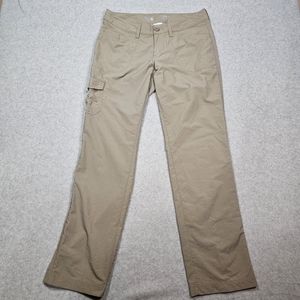 Mountain Hardwear Nylon Hiking Pants Womens Size 10 Khaki Cargo Pants